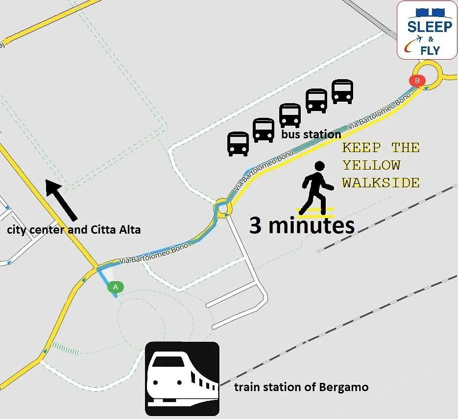 Ferienwohnung Sleep & Fly Bgy Airport-Station-Center Bergamo Apartment